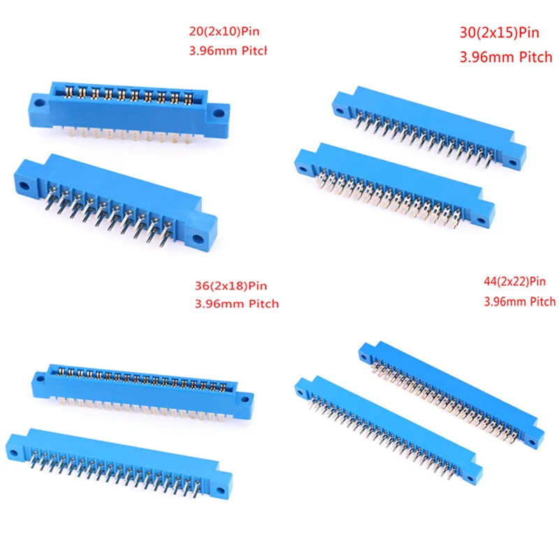 Сварной провод/плагин 3 96 Позолоченный разъем для платы PCB двухрядный пайки 2x10 2x15