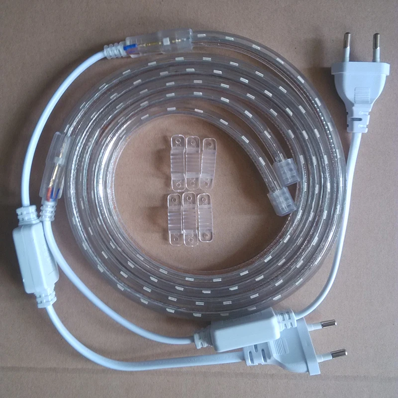 (1м Красный + 1м Синий) Светодиодная полоса света для роста растений 28.8Вт/лот 220В Обеспечивает солнце для сеянцев, цветов и овощей в палатке и аквариуме.