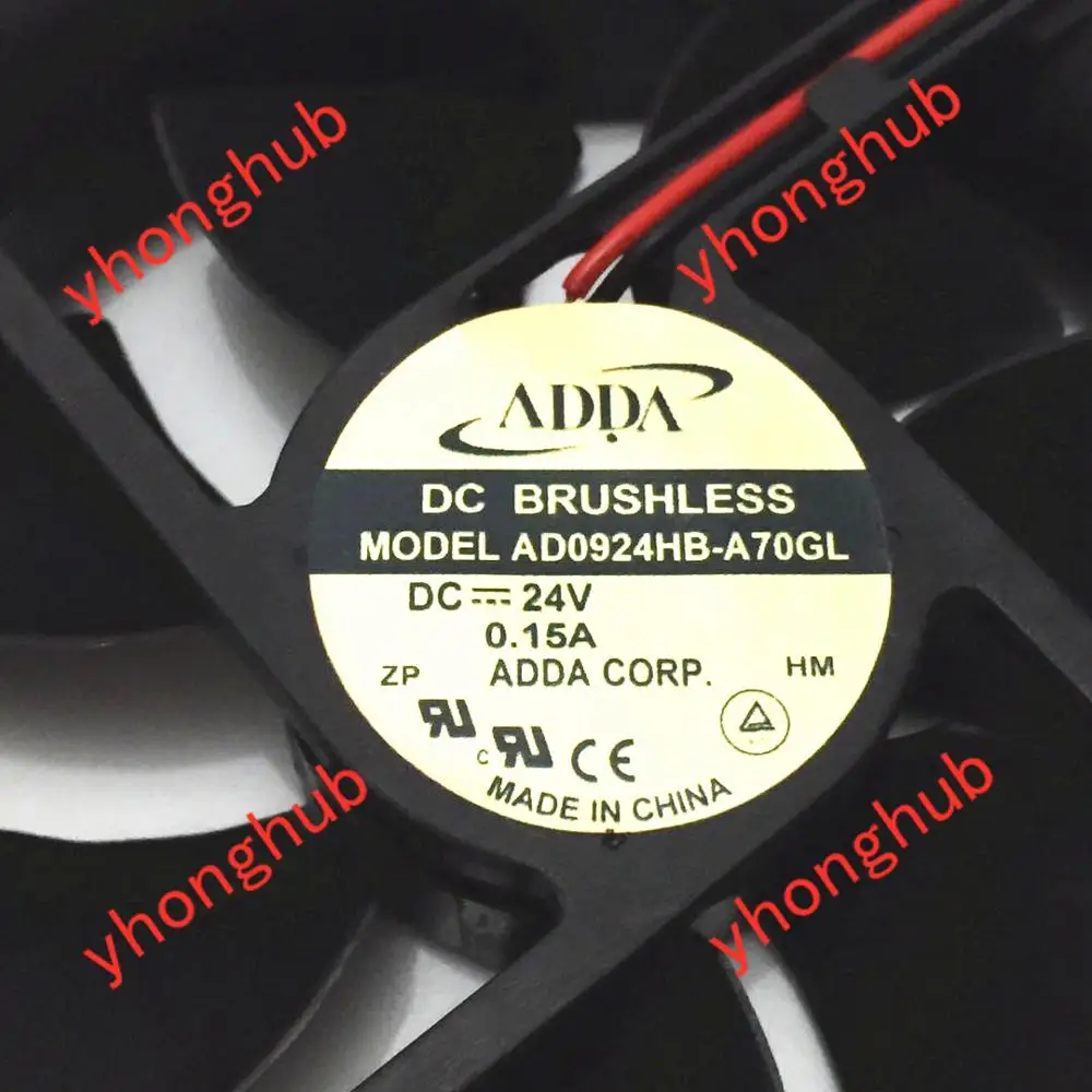 Охлаждающий вентилятор для сервера ADDA AD0924HB A70GL DC 24 В 0.15A 92x92x25 мм|square fan|server fanadda 24v dc