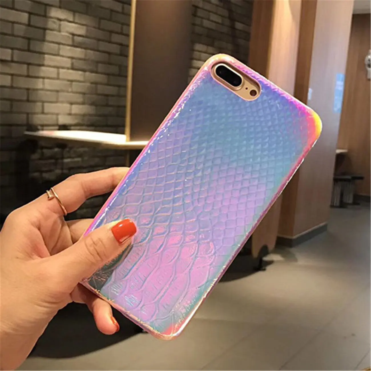 Цветной мягкий чехол с 3d-изображением русалки рыбьей чешуи для iPhone 11 Pro XS Max XR X прозрачный силиконовый чехол градиентного цвета для iPhone 7 8 6 Plus