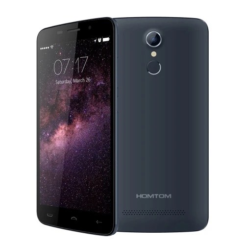 Используется 99% Новый HOMTOM HT17 сотовый телефон MTK6737 5 дюймов HD Touch ID Android 6 0 3000 мАч