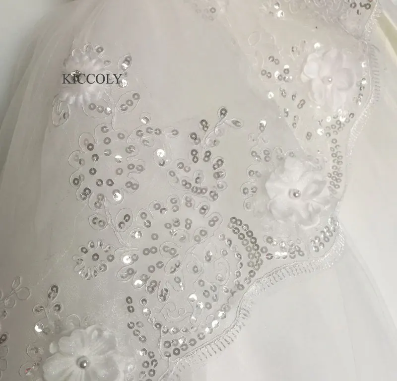 Fancy 2017 Elegant Ivory Half Sleeve Boat Neckline Holy First Communion Flower Girls Dresses Appliques Tulle Pageant Dress | Детская