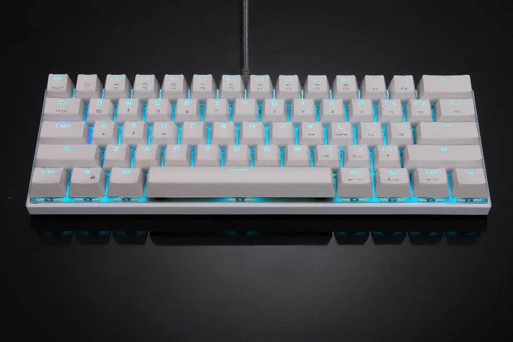 Motospeed CK62 Bluetooth Беспроводная Проводная игровая механическая клавиатура 61 клавиша RGB со светодиодной подсветкой для Android IOS Mac OS Windows