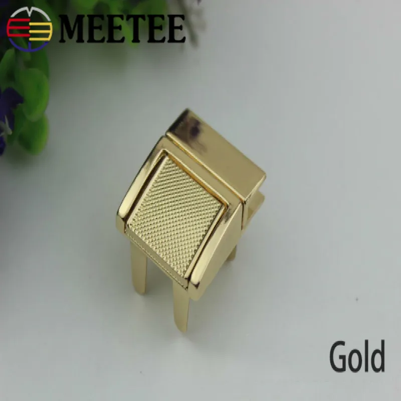 Meetee 2 шт. металлическая застежка пряжки закручивающиеся замки для сумки сделай