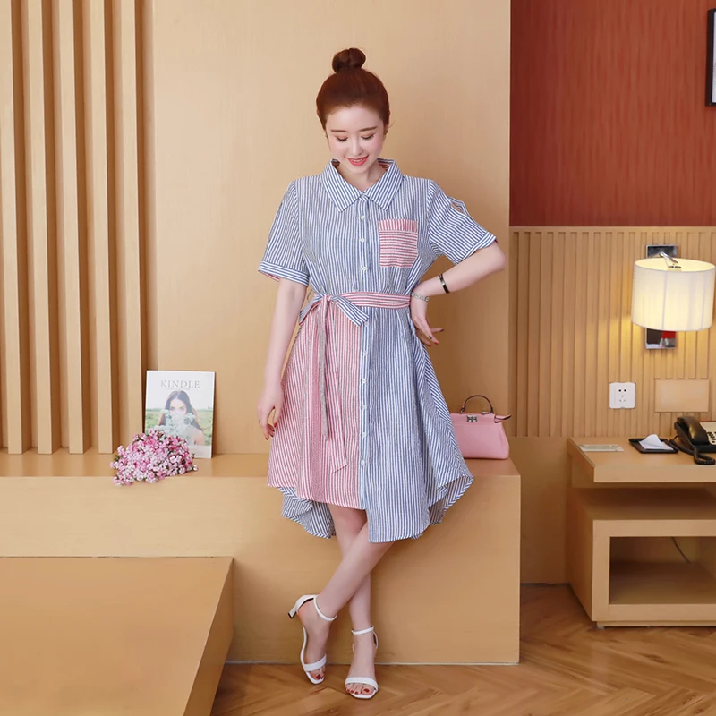 5XL повседневное женское платье 2019 новые летние платья с коротким рукавом и