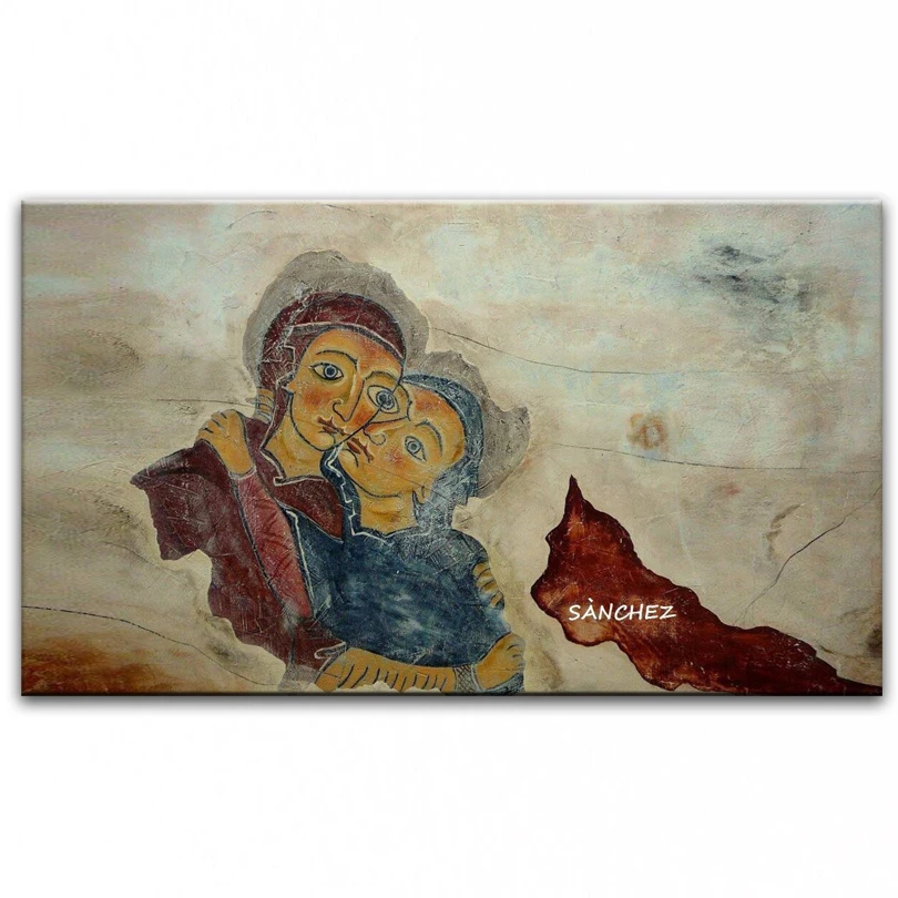 Beste Olieverf Uitstekende Custom-Made Handgemaakte Moderne Schilderijen Thuis Woonkamer Decor Muur Schilderijen Art Spain16122802