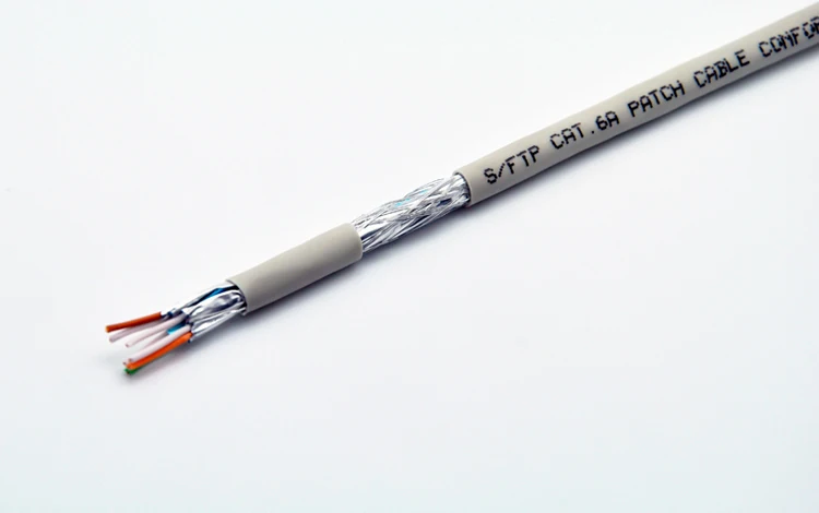 10 Гбит CAT 6A S/FTP сырой патч кабель AWG26 многожильный медный провод LSOH/LSZH JACK|cat 6a|cable catcat