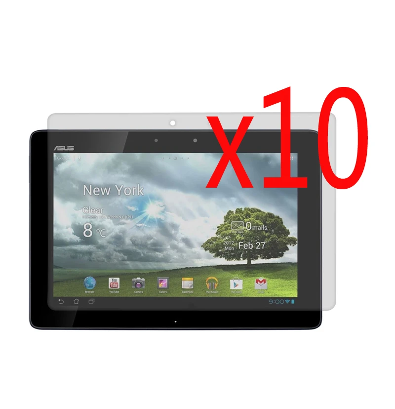 10x Прозрачная пленка + чистая ткань Защитная для ЖК-экрана Asus Transformer Infinity TF701 TF701T |