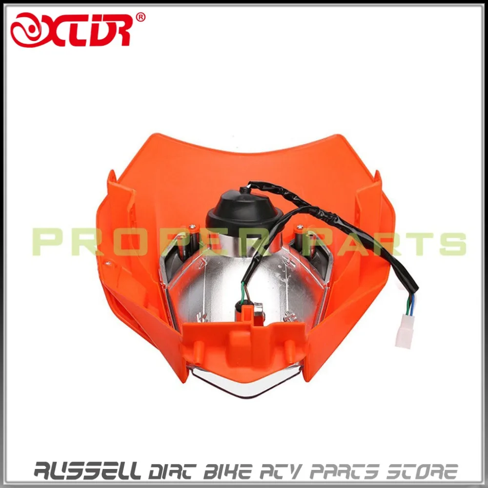 Motorcycle 12 V Dirt Bike Motocross Headlamp Supermoto Universal LED Headlight For KTM SX EXC XCF SXF SMR 2016 | Автомобили и