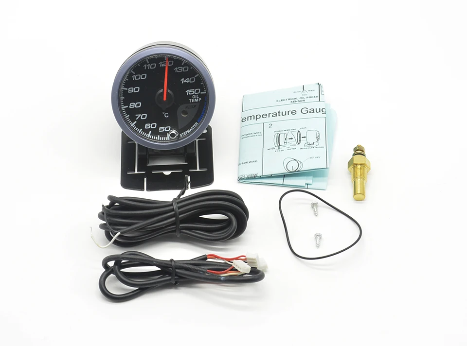 Dragon Gauge 60 мм шаговый двигатель температура машинного масла Температура Датчик метр технология предупреждение функция 40-150 градусов Цельсия+ стручки