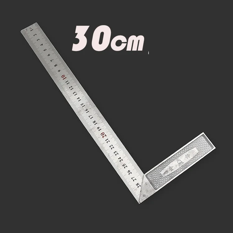 New Metal Steel Engineers Try Square Set Wood Measuring Tool Right Angle Ruler 90 Degrees Measurement Instruments 25cm/30cm | Инструменты
