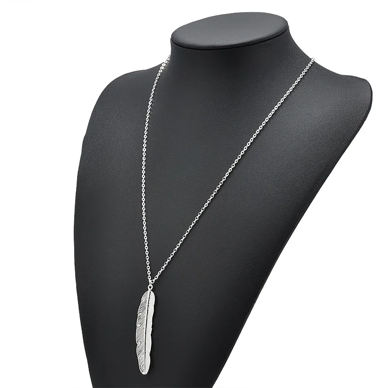2019 New Fashion Gold Silver Leaf Sweater Necklace For Women Ladies Girls Birthday Party Gifts Jewelry Wholesale |