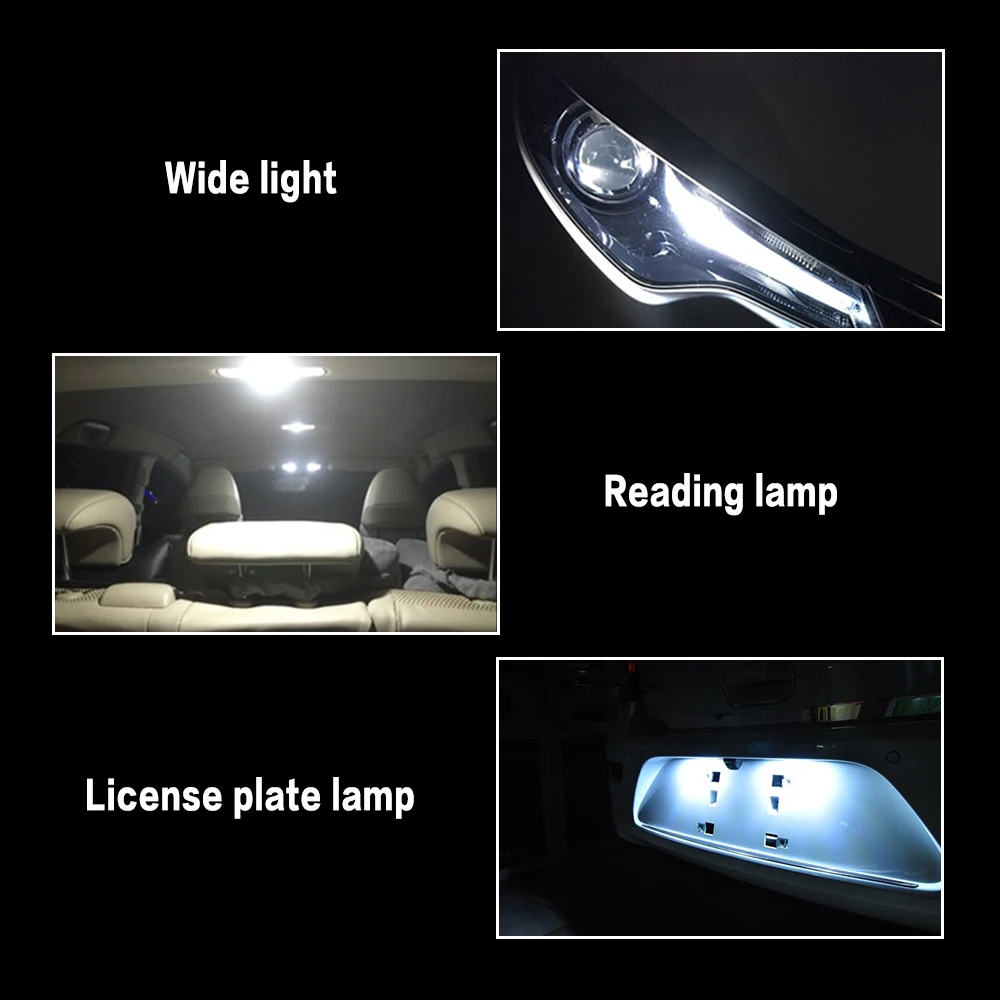10Pcs 12V High Quality Auto t10 led w5w car lamp bulb 1w White 194 168 Car COB Super Bright trunk lights Turn Signal Light | Автомобили и