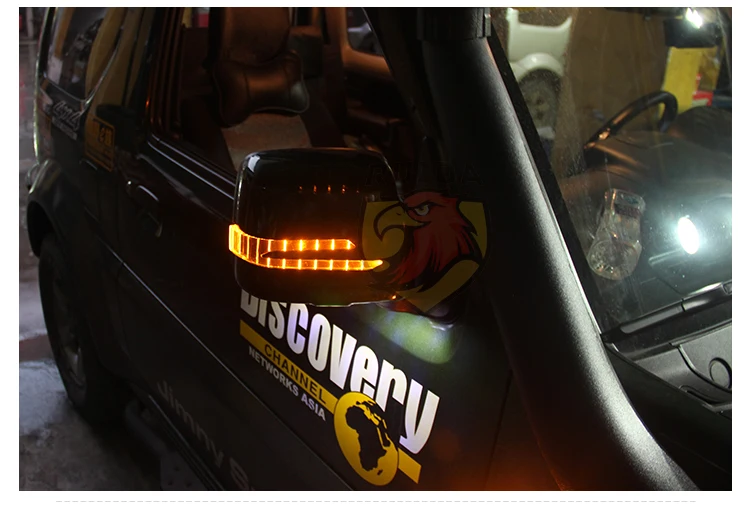 Боковое зеркало для SUZUKI Jimny, зеркало для вождения, задняя крышка зеркала, светильник поворота и дверной светильник