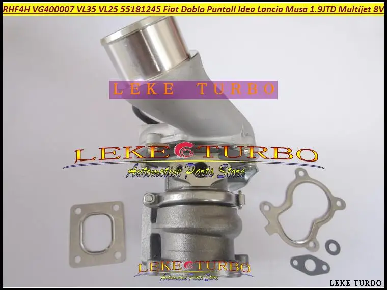 Фото Турбокомпрессор Turbo RHF4H VL25 VF400007 VL35 55181245 71793616 для FIAT Doblo Punto 2 Idea Lancia Musa 1.9L JTD 03-07 Multijet 8V №1