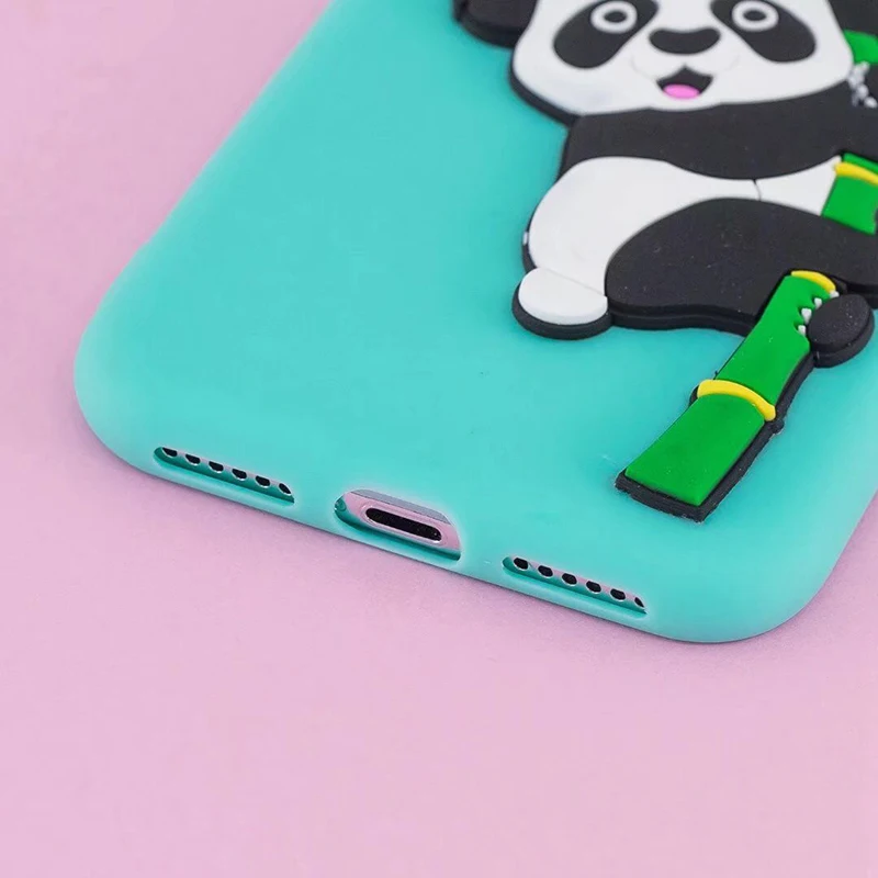 3D игрушка панда чехол для телефона iPhone XS Max XR 6 6S 7 8 Plus X 5 5S SE задняя крышка модные