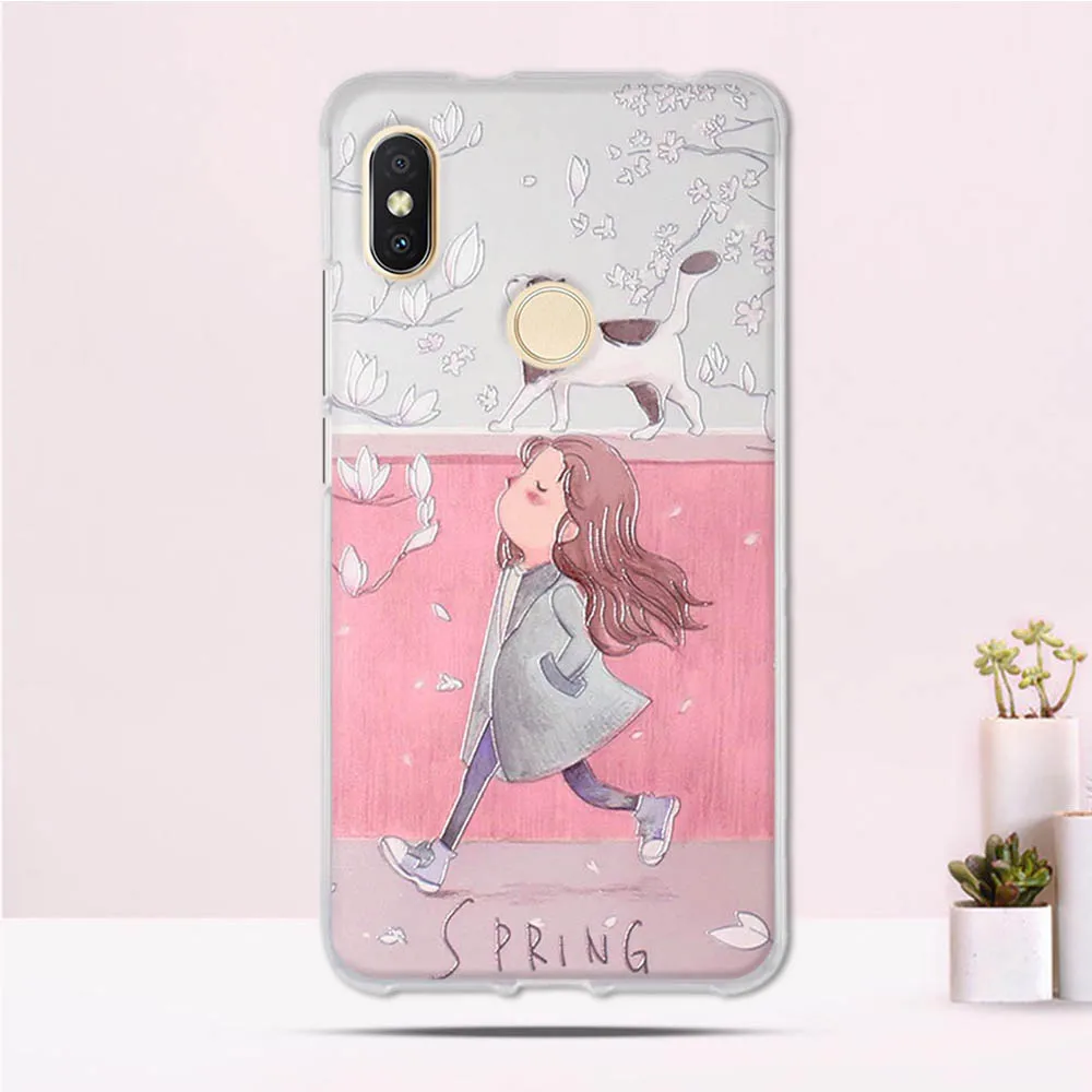Чехол для Xiaomi Redmi S2 / Y2 мягкий силиконовый чехол накладка чехлы телефонов