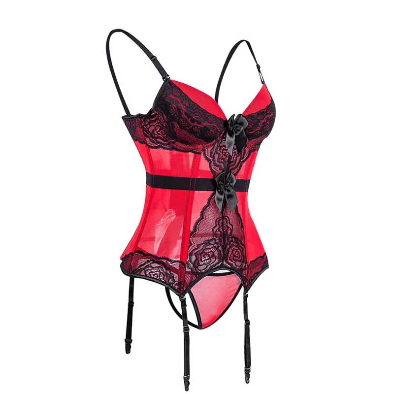 Женское прозрачное кружевное нижнее белье с регулируемыми бретельками белого и