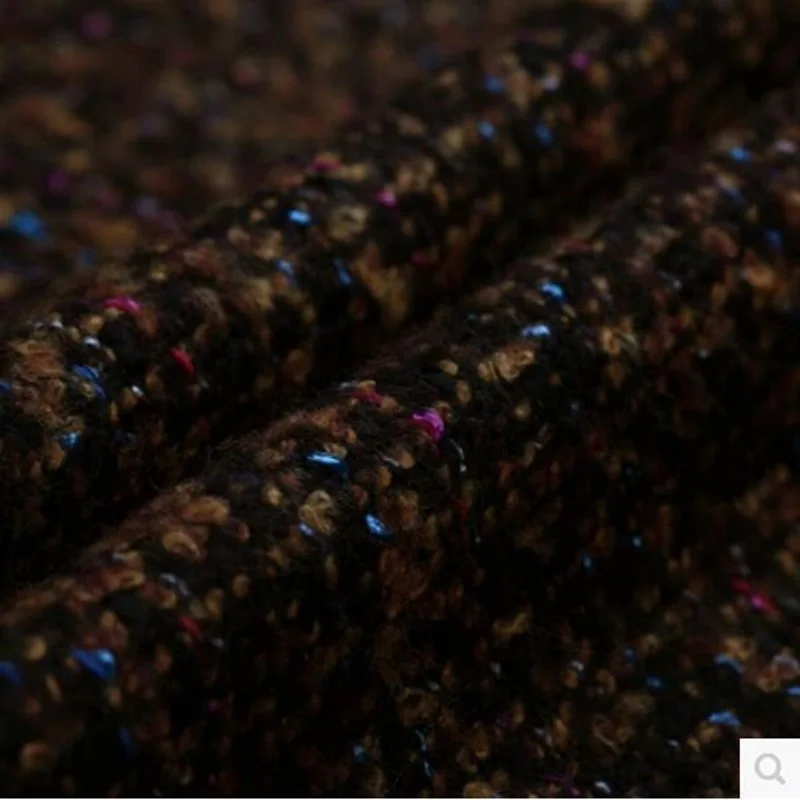 Цветная твидовая ткань в горошек шерсть 570 г на метр|wool fabric|tweed fabricfabric wool |