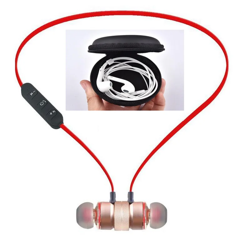 2018 новые металлические спортивные Bluetooth наушники для бега магнитные с защитой от