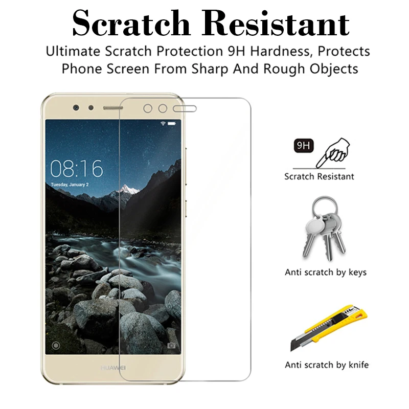 Защитное стекло для huawei p10 lite p 10 plus p10lite p10plus huawey защита экрана закаленное