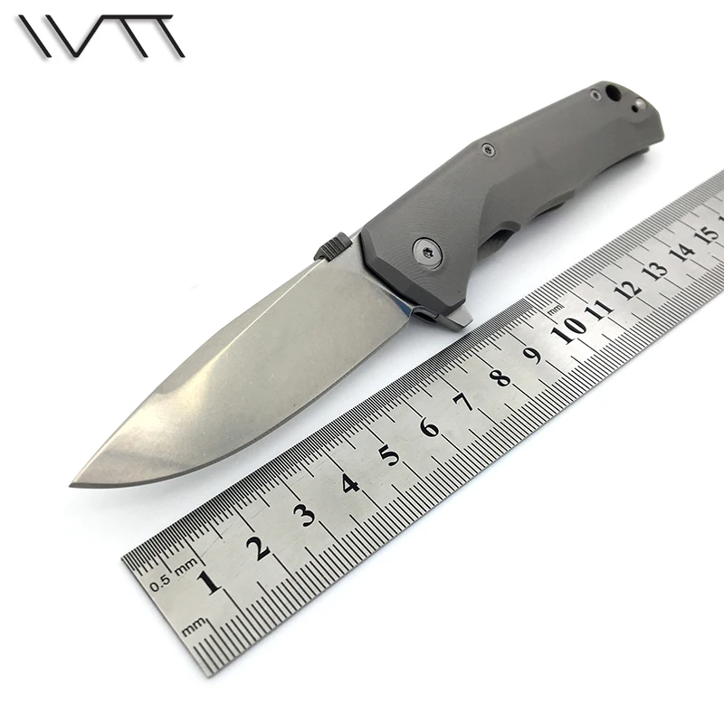 Тактический складной нож WTT система подшипников с титановой ручкой со стальным