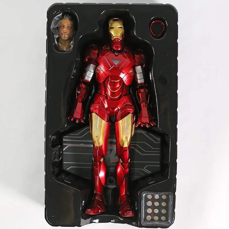 Avengers Infinity War Ironman Mark 171 MMS HC 1/6 Action Figure Iron Man Anime Toys for Children Figure Collector with LED Light