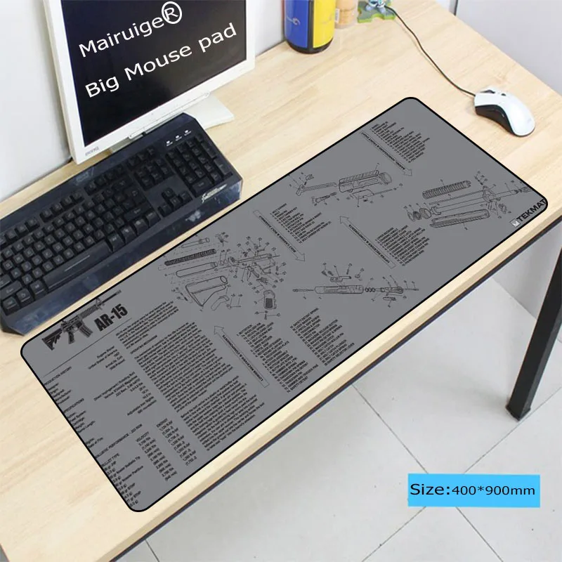 Mairuige Guns Part PictureLaptop компьютерная мышь игровой большой коврик для мыши Коврик