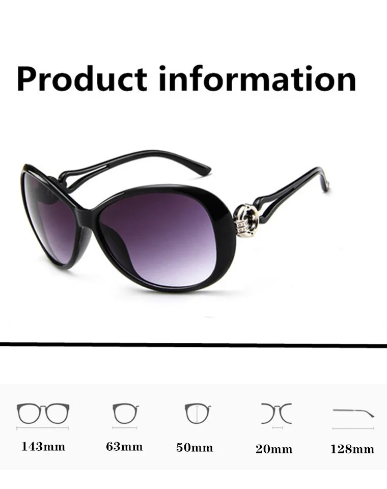 AIMISUV Fashion Classic Gradient Sunglasses Women Brand Designer Oversized Sun Glasses UV400 Retro driving glasses | Аксессуары для