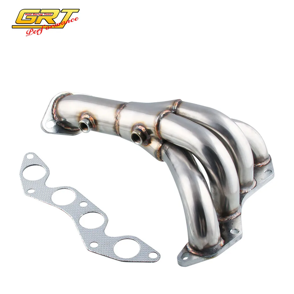 Выхлопной трубопровод из нержавеющей стали коллектор для Honda 01 05 Civic EX 1.7L SOHC с