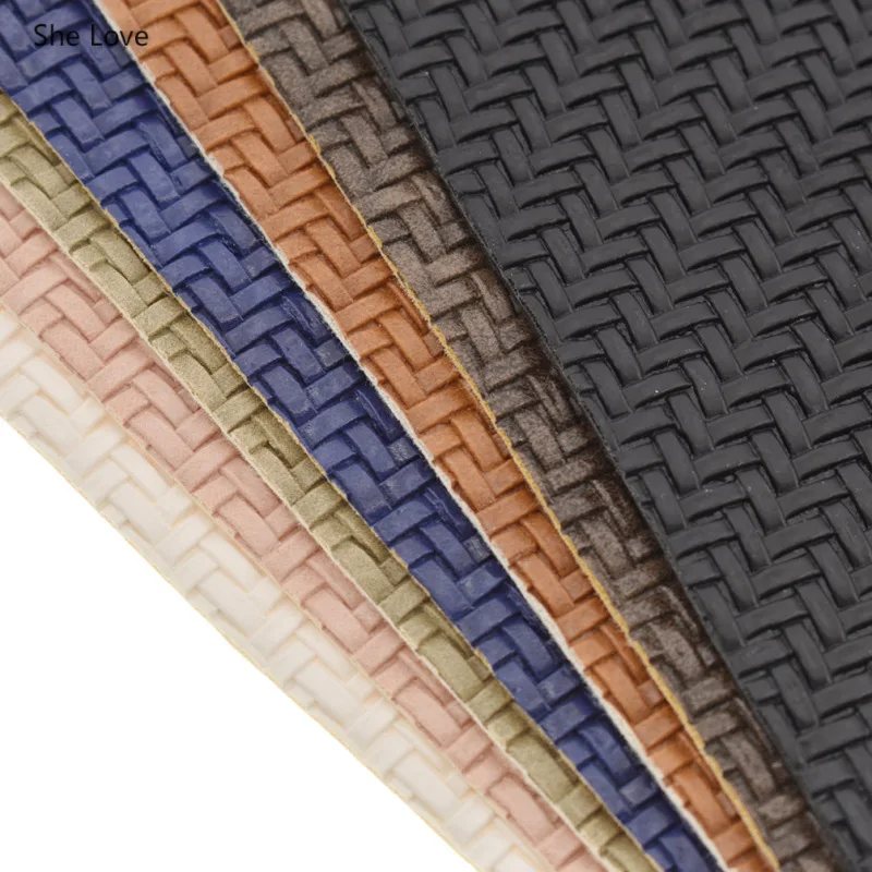 Она любит А4 синтетическая искусственная кожа ткань тисненая ткачество зерно для