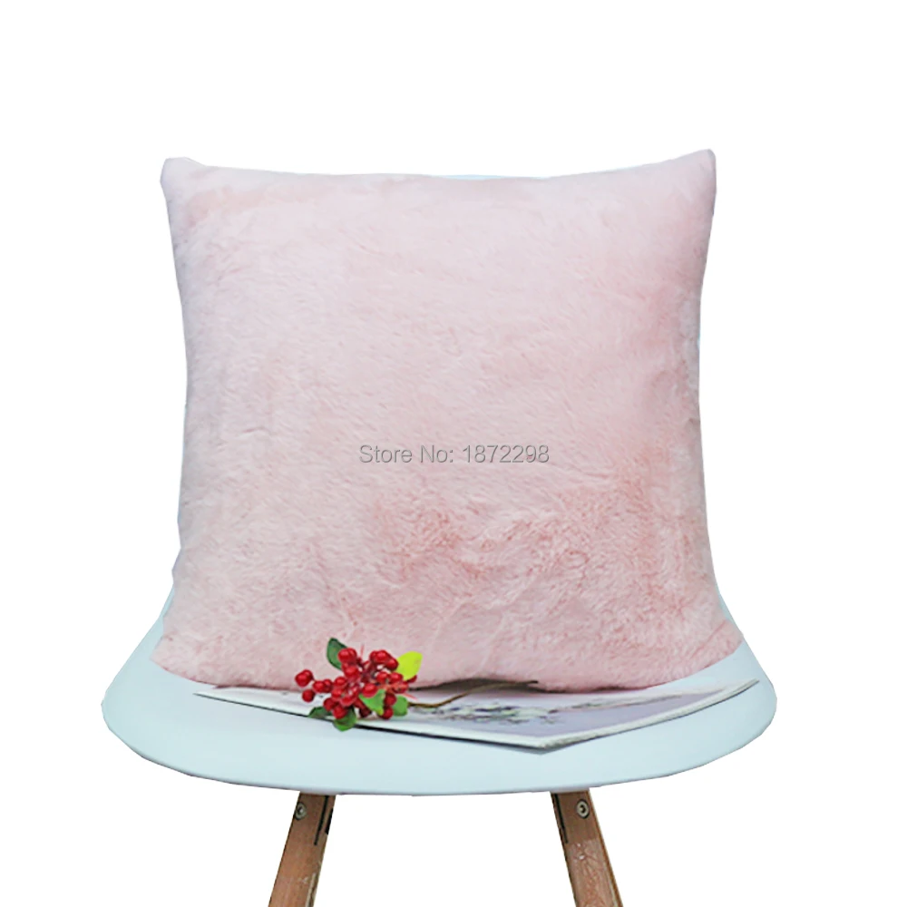 salmon pink ; зимняя обувь, Заказные ботинки 40/45/50/55/60/65 см 6 цветов полиэстер из кроличьей шерсти меховая наволочка HT-PRHFC-A - Цвет: salmon pink