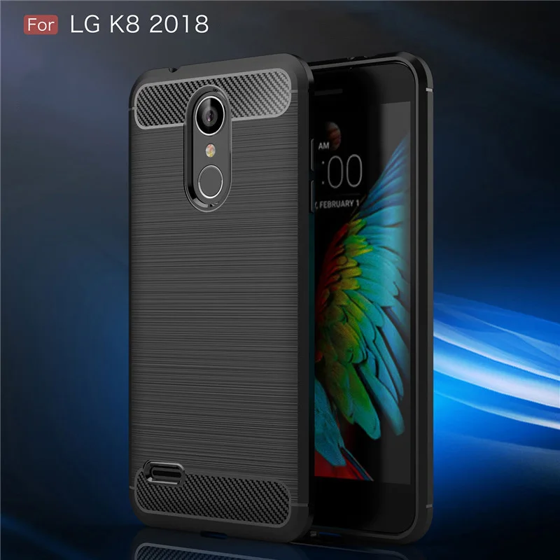 Мягкий силиконовый чехол из ТПУ в простом стиле для LG K8 2018 защитный телефона с