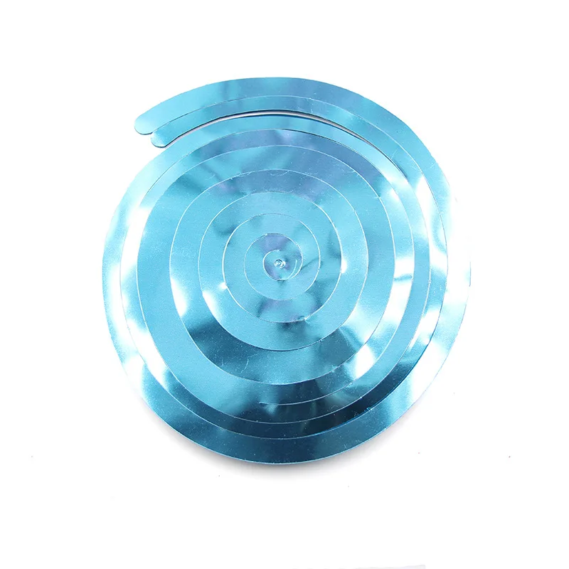Light blue 6 шт. потолочные Висячие завитки розового, золотого, серебряного цвета, баннеры, спиральные ПВХ украшения, вечерние гирлянды, свадебные, на день рождения, украшения для малышей - Цвет: Light blue