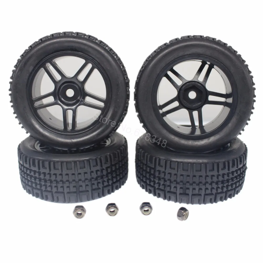 Раллийные шины с дистанционным управлением 4 шт. 76 мм набор колес пятизвездочной