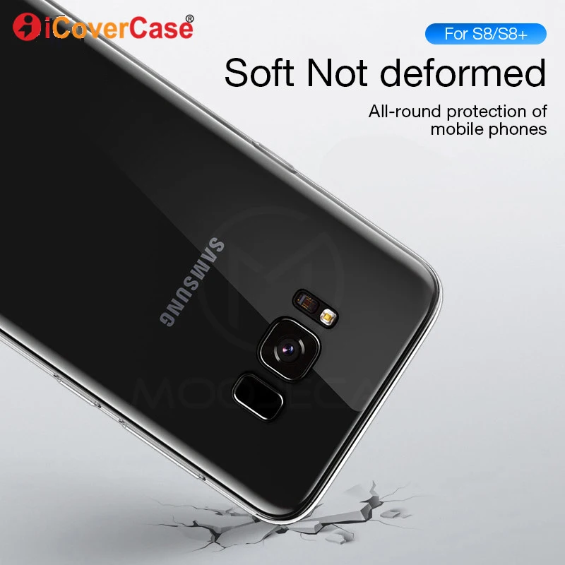 Soft TPU Cases For Samsung Galaxy S8 Plus S8plus Case Back Cover Protector Silicone Shell Clear Etui Coque Bag Phone Accessories |