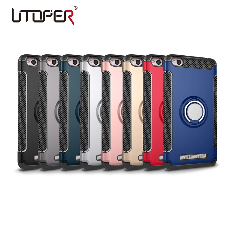 Luxury Ring Case For Xiaomi Redmi 4X Cover Coque 4x 32gb Hard Plastic Magnetic Pro |