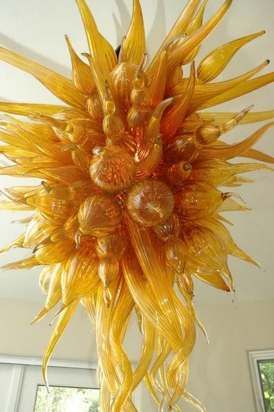 Золотая люстра из муранского стекла светодиодный Люстра сделай сам для