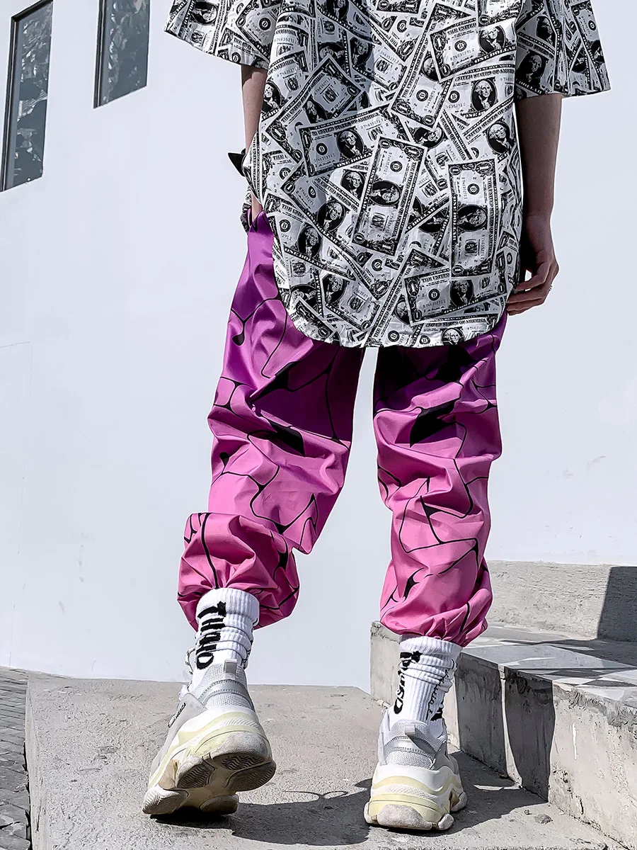 2019 летние Цвет Тонкий пара Брюки в стиле хип хоп Харадзюку впитывает пот и Штаны