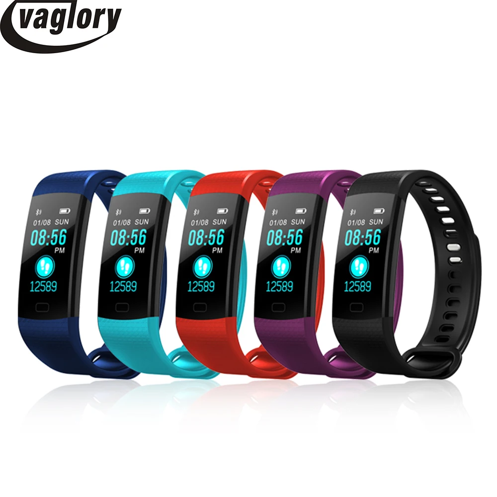 Smart Band Y5 Smartband Color Screen Wristband Heart Rate Activity Fitness tracker Electronics Bracelet | Электроника
