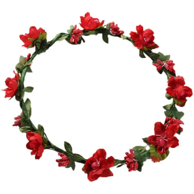 10 цветов праздничная Свадебная повязка венок для подружки невесты милая