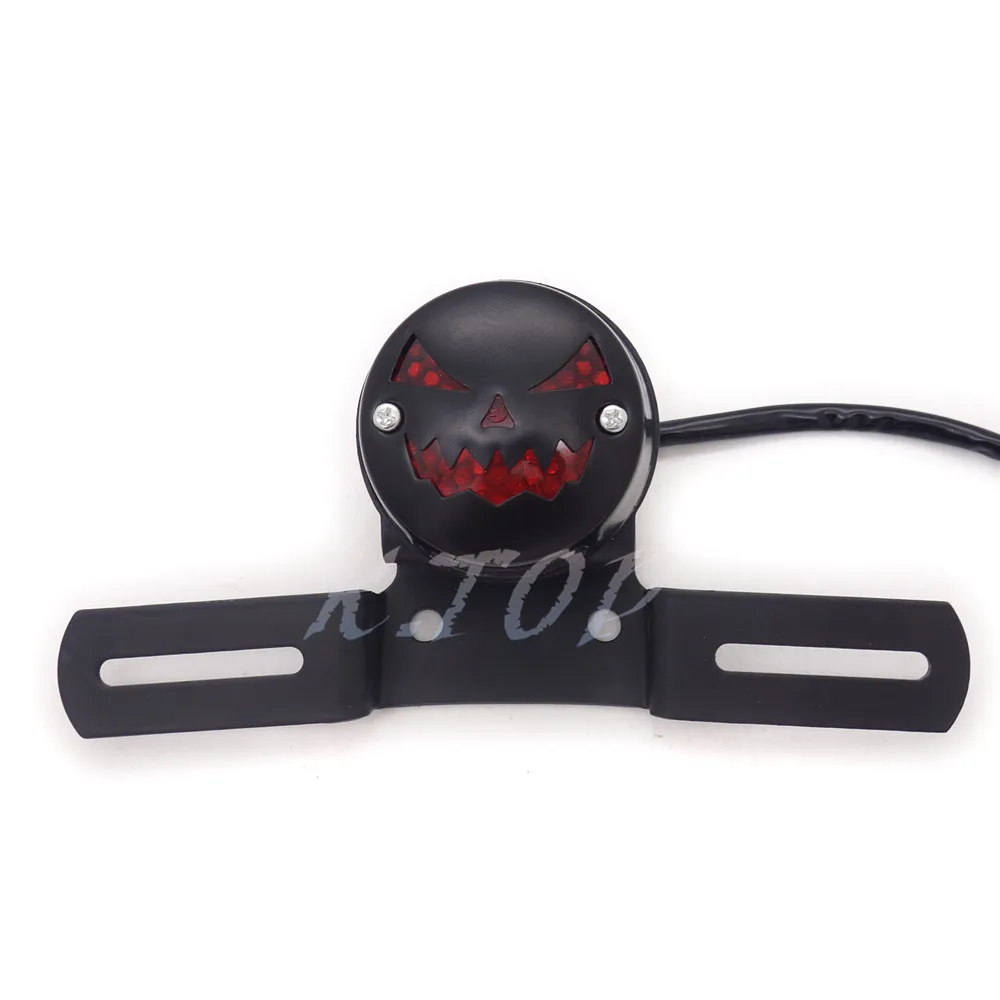 LED винтажная Тыква задний стоп Стоп лампа для кафе гонщик Чоппер поплавок