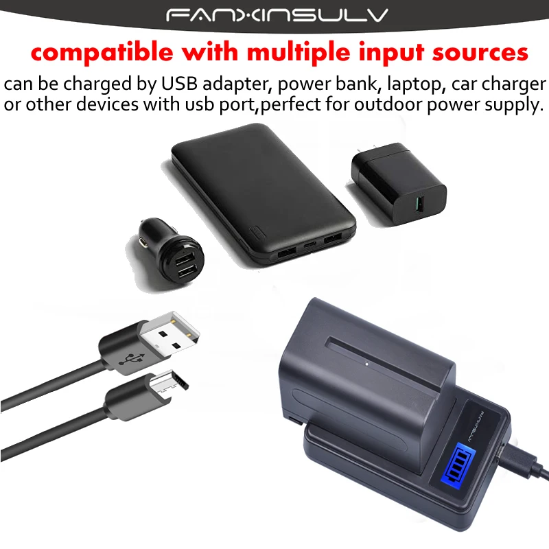 

3 x 7800mAh NP-F970 NP F970 F960 Battery + USB LCD Charger For sony HXR-NX3 dcrvx2100 hdrfx1 hdrfx7 hd1000u hvrz1u pm092 mc2500