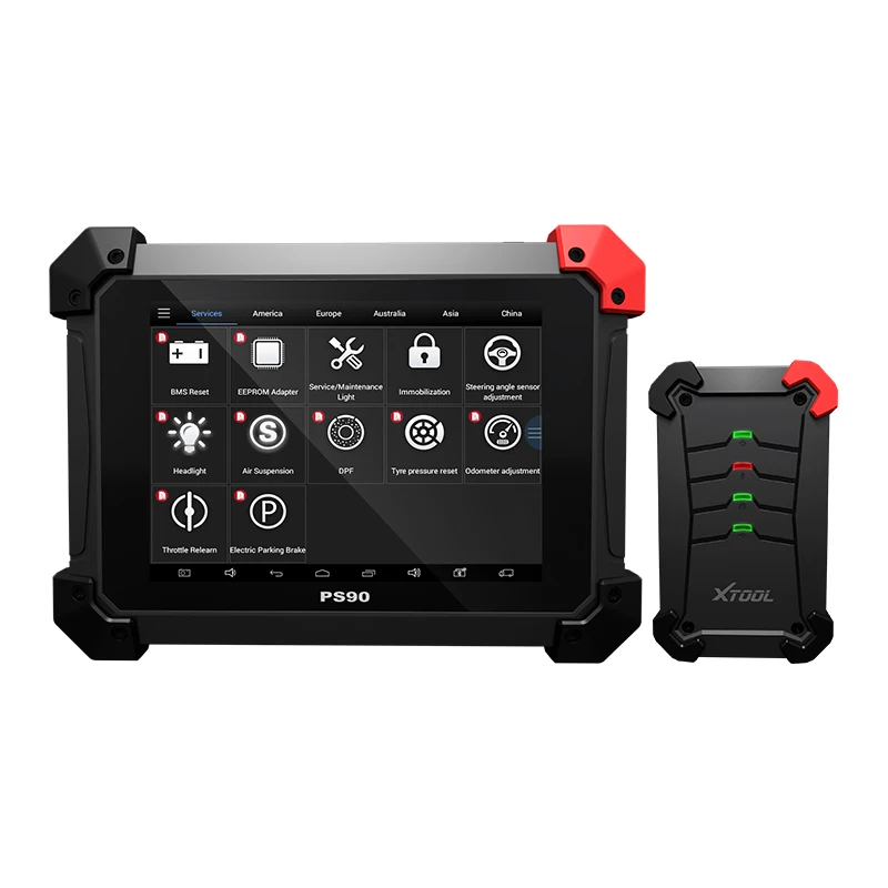XTOOL PS90 автомобильный OBD2 диагностический инструмент с ключом программист/одометр