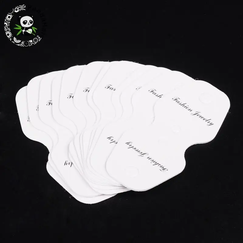 

1000pc Bracelet Jewelry Boutique Displays Cards, White, 70x31mm