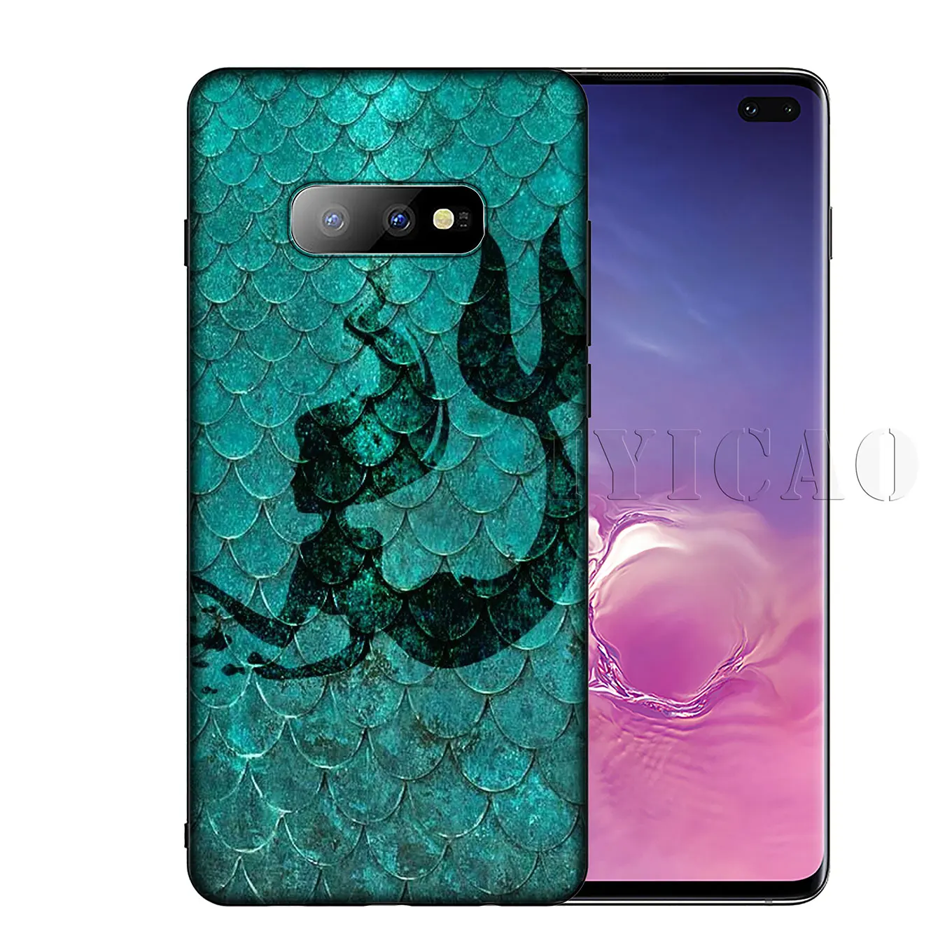 IYICAO Mermaid Tail Scale Soft Silicone Phone Case for Samsung Galaxy S20 Ultra S10 Lite S9 S8 Plus S6 S7 Edge S10e Cover |