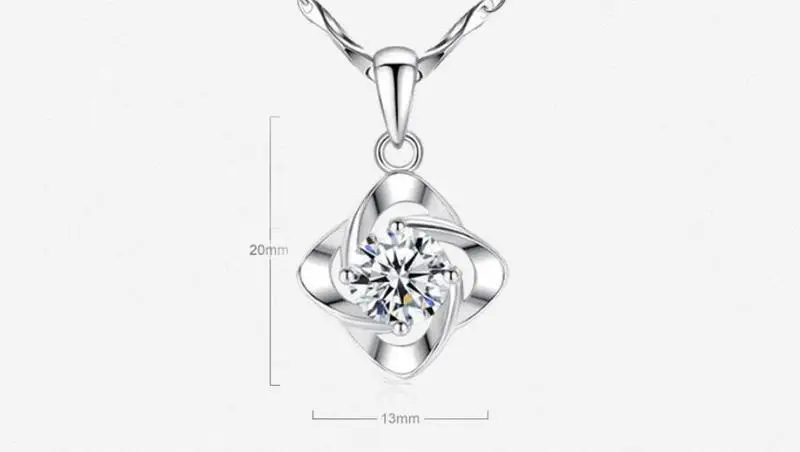 Ожерелье с голубым клевером и кристаллами Everoyal ювелирное украшение для девочек