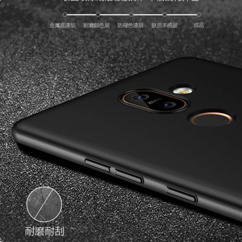 Роскошные матовые мягкий чехол для телефона Nokia 7 Plus силиконовый защитный