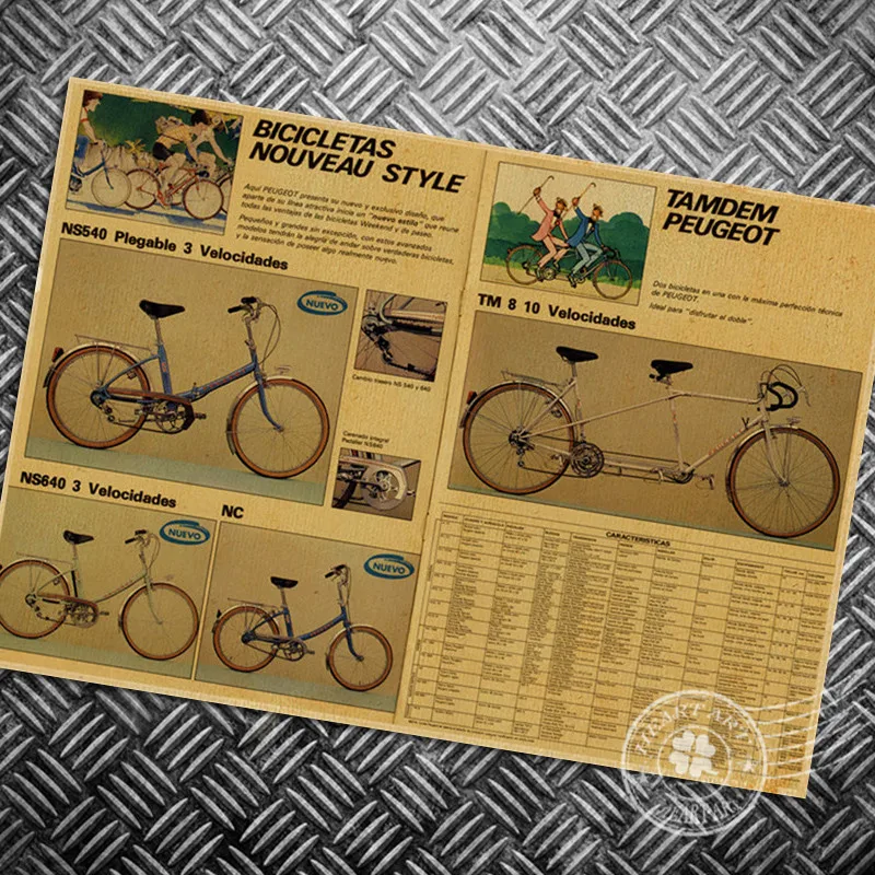 Старый велосипед диаграммы фото Винтаж плакат с велосипедом Ретро настенная