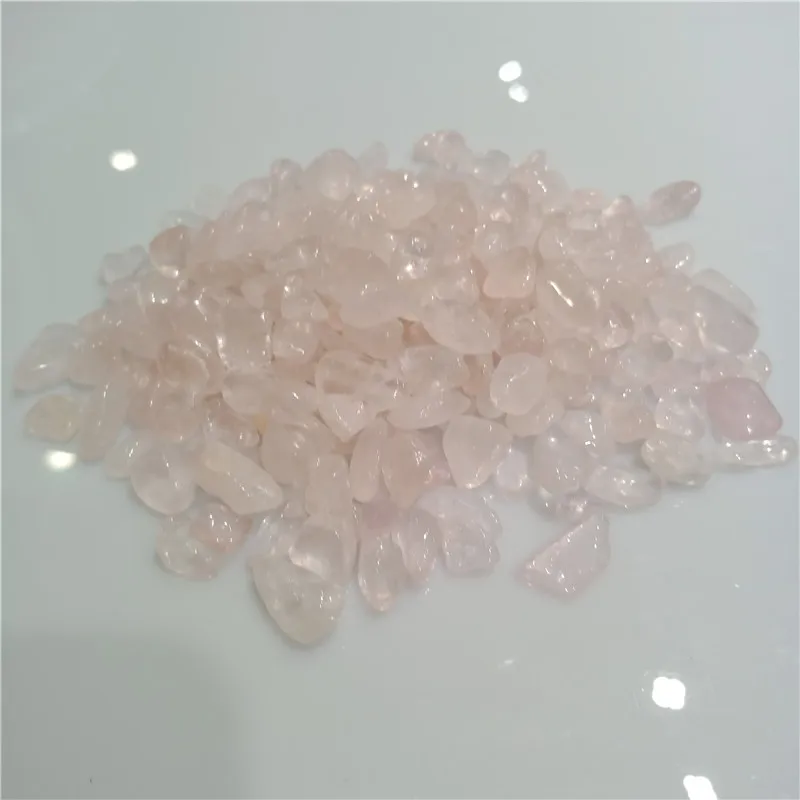 100g natural Rose Quartz Pink Crystal gravel mineral purify degaussing Fish tank Ornamental Specimen collection geological 1cm | Дом и сад